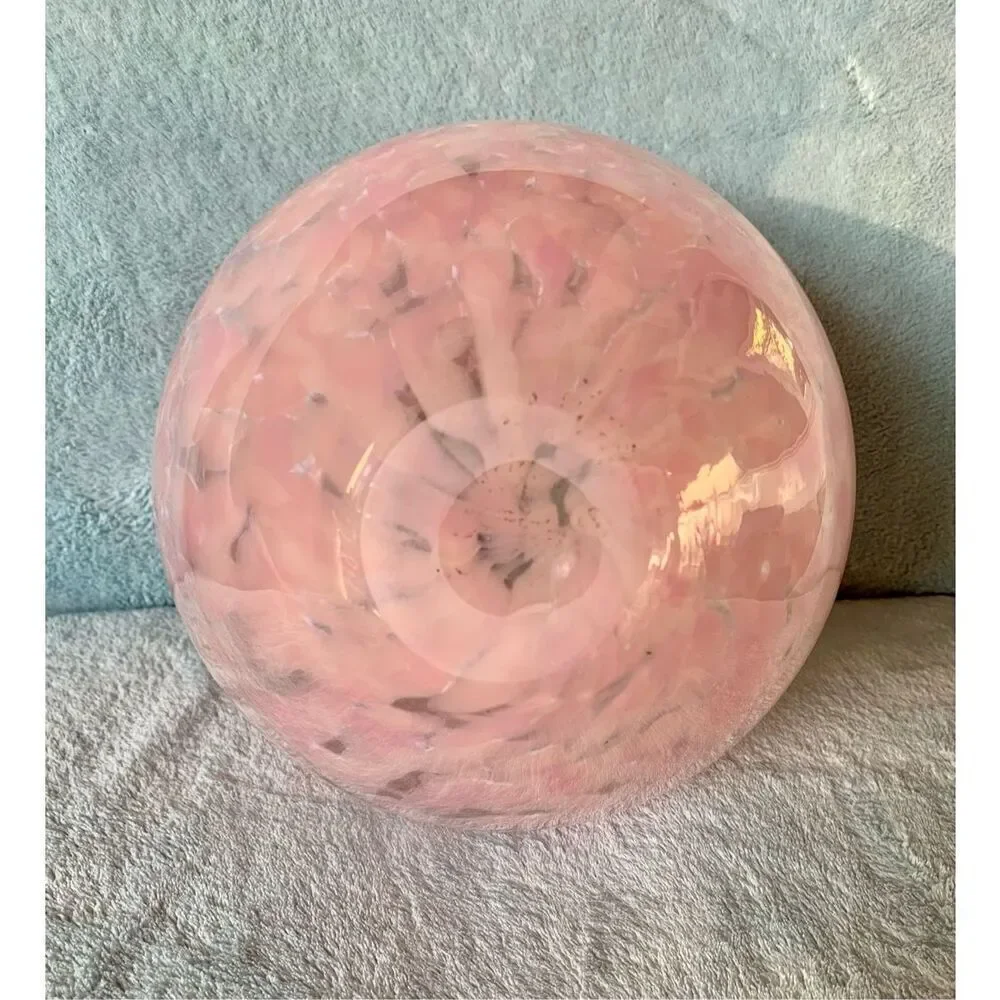 Cohn-Stone Glass Studio Pink Hand Blown Contemporary ART VASE Signed MCM MOD